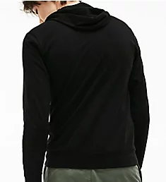 Hooded Cotton Jersey Sweatshirt BLK XL
