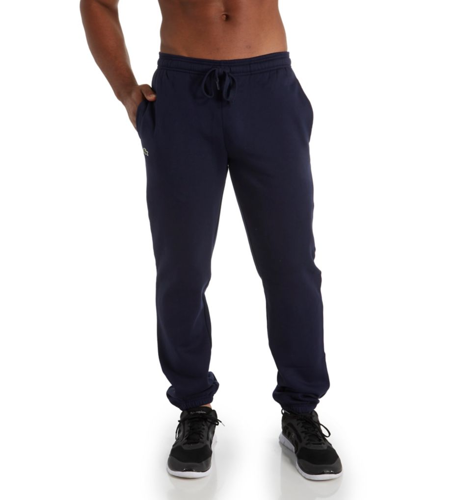 Lacoste Mens Sport Fleece Joggers XH7611-166 Navy Blue