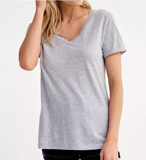 LAmade Tissue Jersey Staple V-Neck Short Sleeve Tee 51082ES