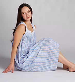 100% Cotton 50 Sleeveless Ballet Nightgown Peri Heart Tyrolean S