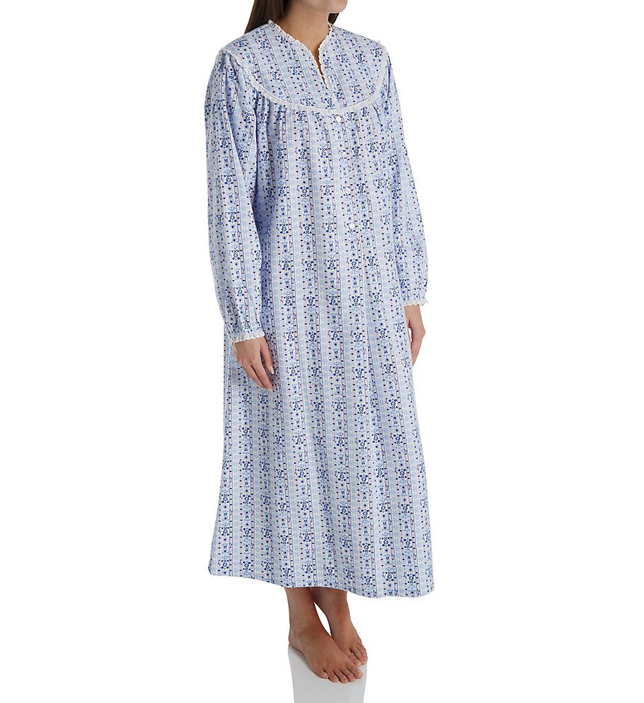 Long Sleeve Flannel Gown