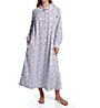 Lanz of Salzburg Long Sleeve Flannel Gown with Peter Pan Collar