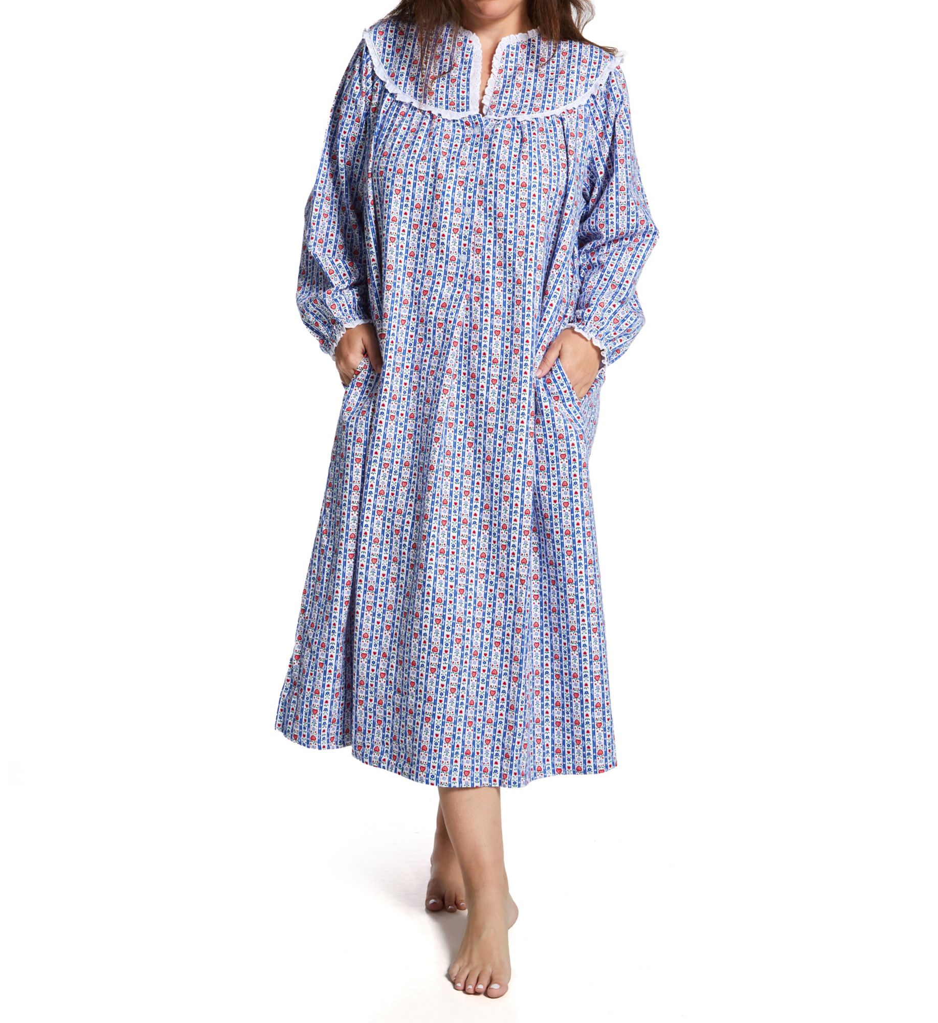 Lanz of Salzburg Plus Size Long Sleeve 50 Inch Long Ballet Gown 6416839 - Image 1