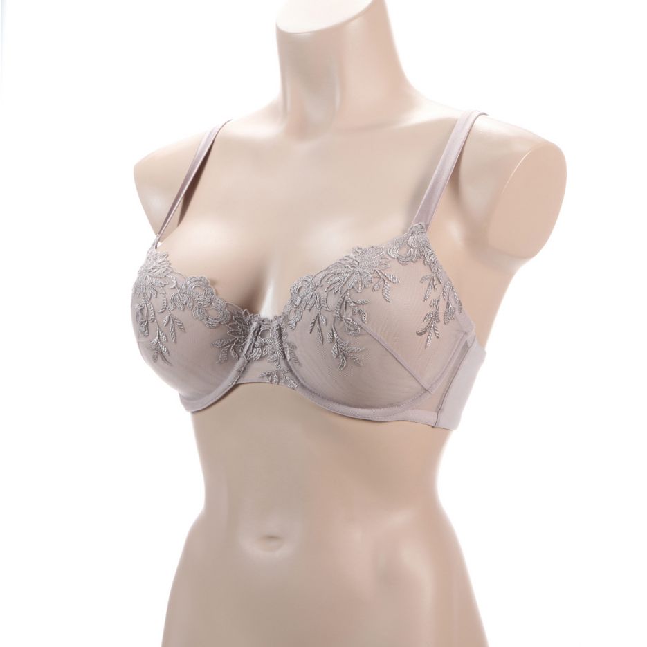 Buy La Perla Ambra Jersey And Stretch-corded Lace Underwired Soft-cup Bra B  - Dark Gray At 79% Off