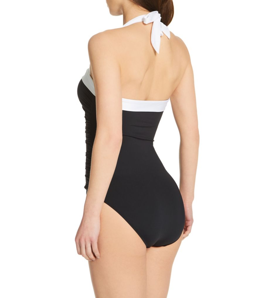Bel Aire Shirred Mio One Piece Swimsuit