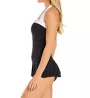 Lauren Ralph Lauren Bel Air Shirred Bandeau One Piece Swim Dress 110101 - Image 3