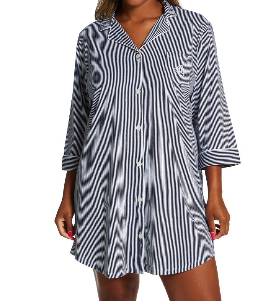 Plus Heritage Knits 3/4 Sleeve Classic Sleepshirt-fs