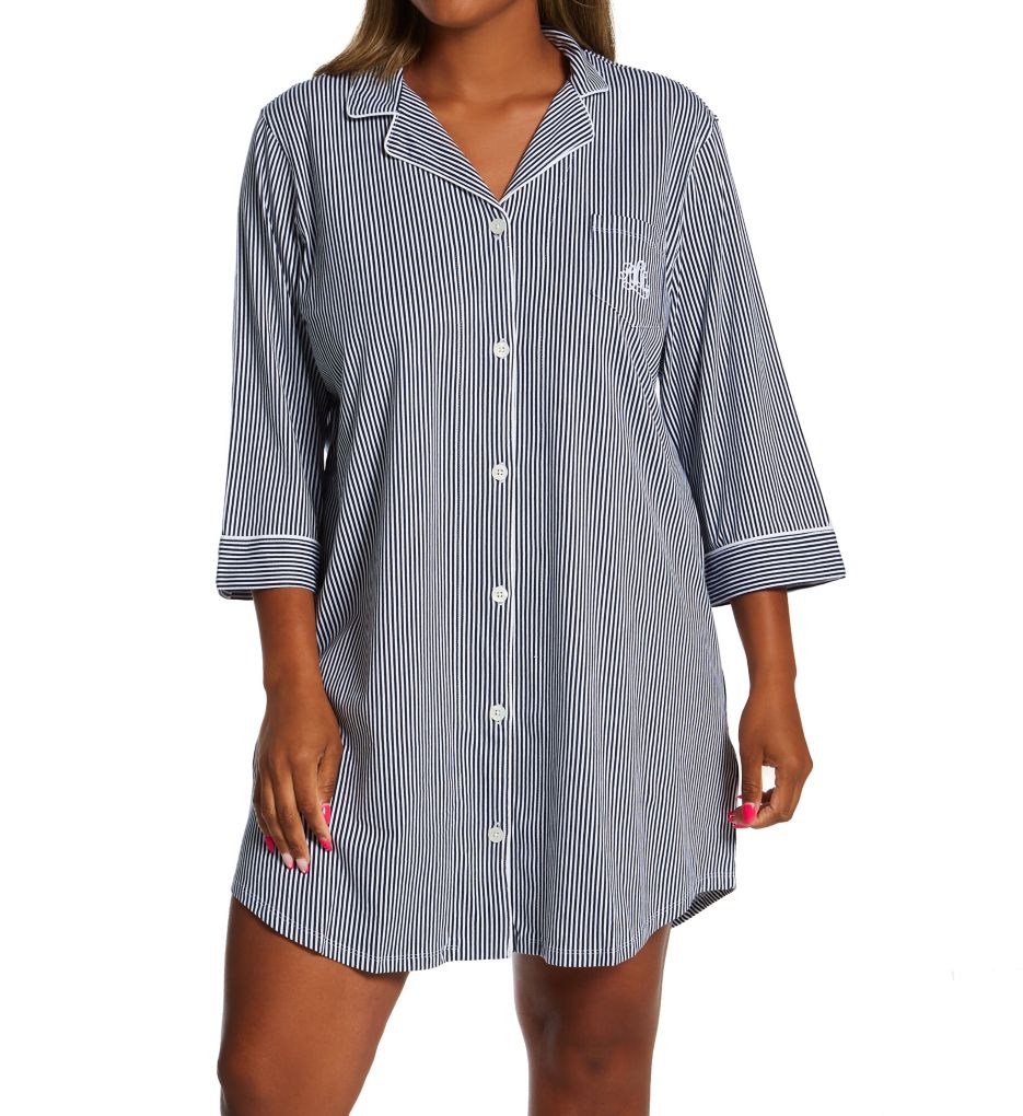 Plus Heritage Knits 3/4 Sleeve Classic Sleepshirt-gs