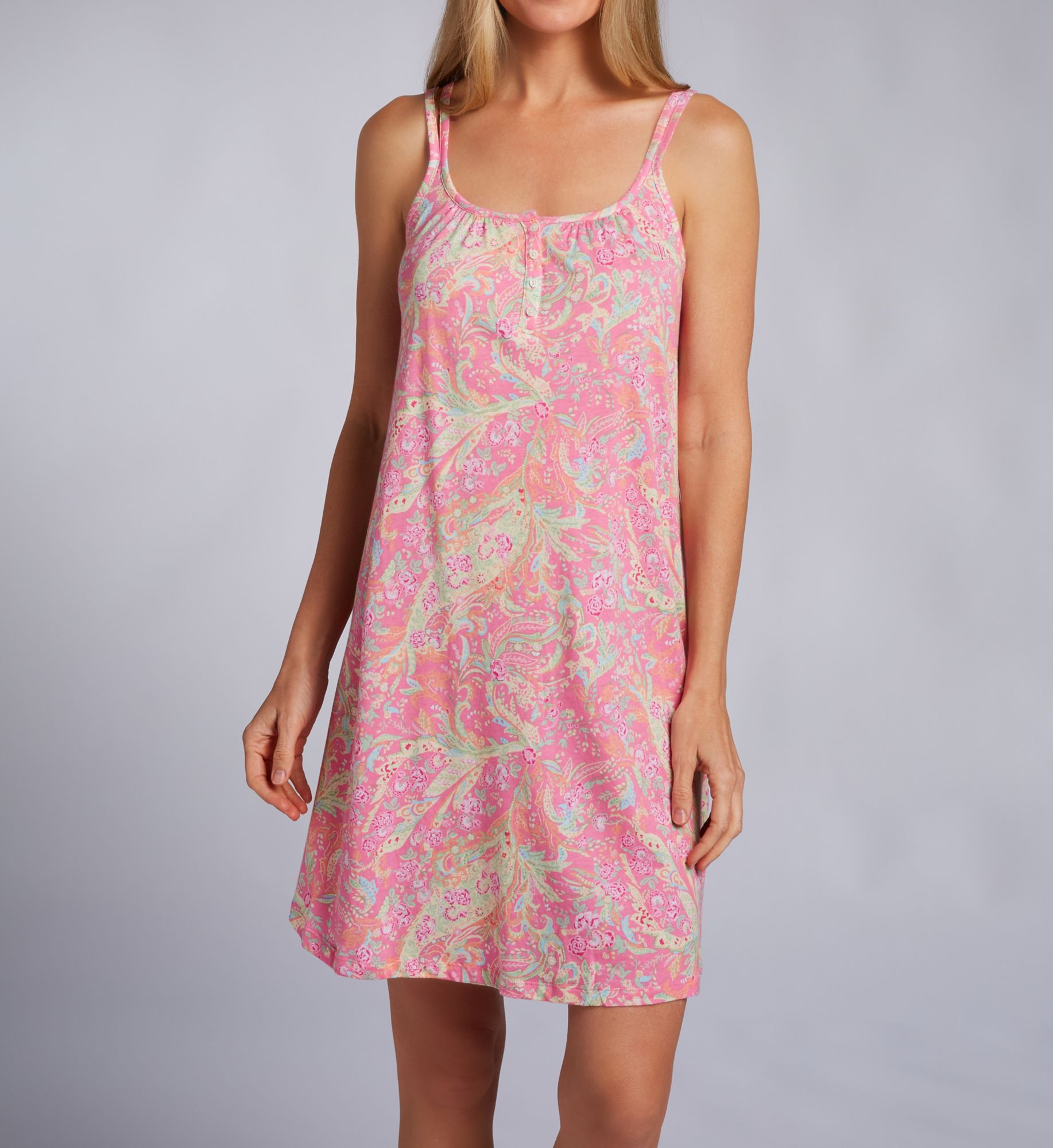 ralph lauren double strap nightgown