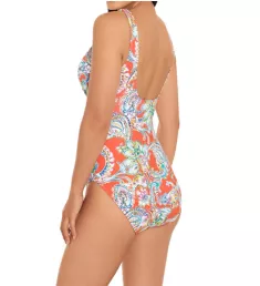 Multi Paisley Surplice OTS One Piece Swimsuit