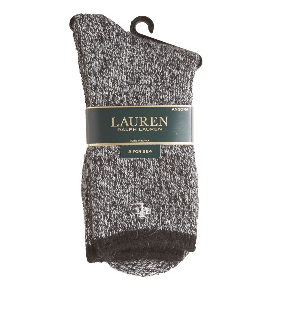 Angora Twist Boot Sock with Tipping-fs