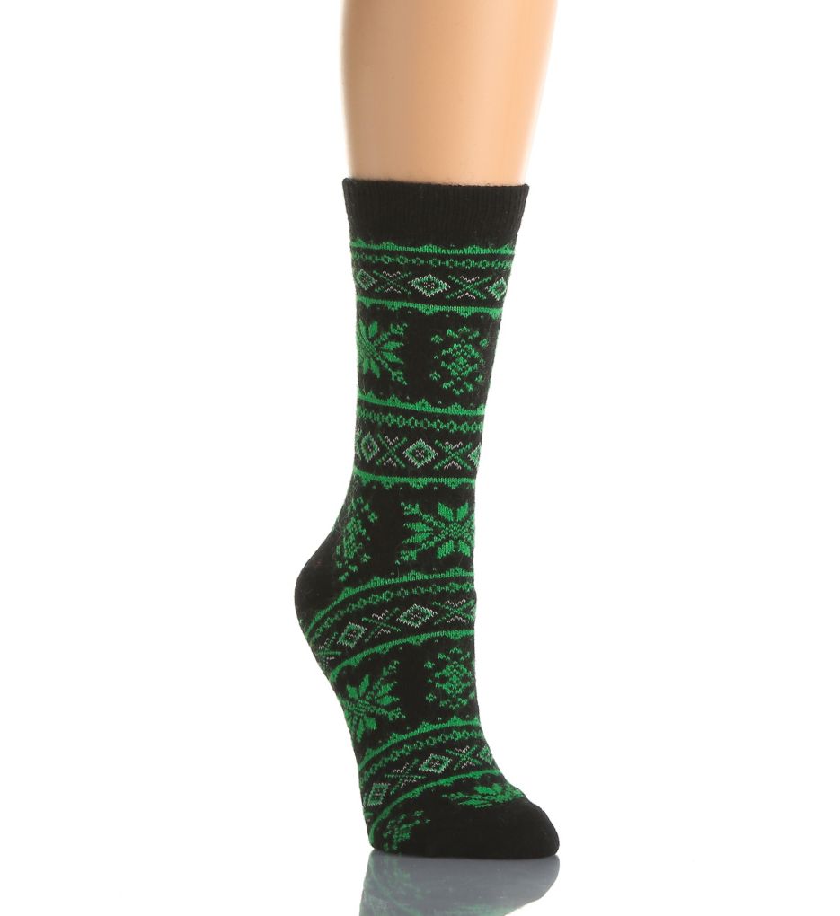 Angora Snowflake Fairisle Boot Sock