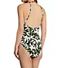 Lauren Ralph Lauren Tropic Monotone Shaping High Neck Mio Swimsuit 390015 - Image 2
