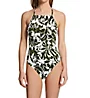 Lauren Ralph Lauren Tropic Monotone Shaping High Neck Mio Swimsuit 390015