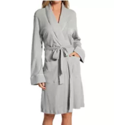 Quilted Shawl Collar Robe Heather Grey 1X