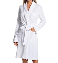 Quilted Shawl Collar Robe White S