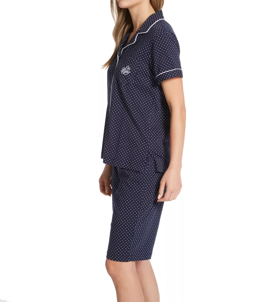 Lauren Ralph Lauren Short Sleeve Notch Collar Bermuda PJ Set 816702 - Image 1