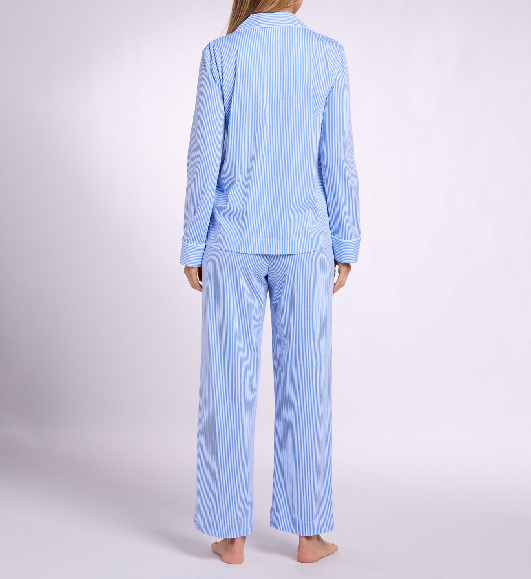 Lauren Ralph Lauren Long Sleeve Notch Collar Long Pant PJ Set 818702 - Image 2