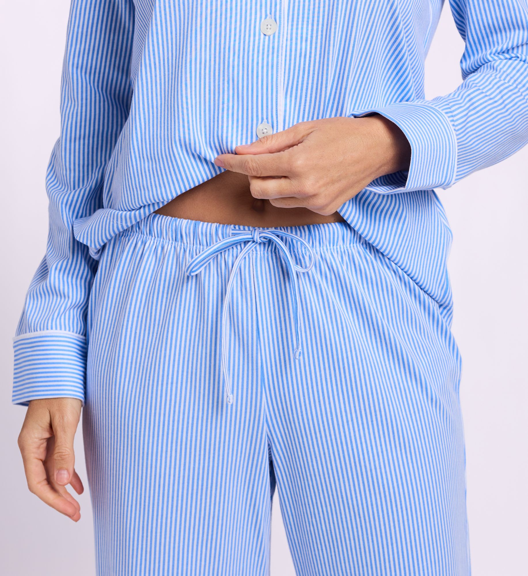 Lauren Ralph Lauren Long Sleeve Notch Collar Long Pant PJ Set 818702 - Image 4