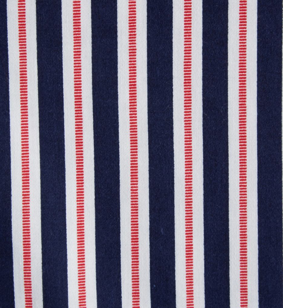 Navy Stripe Classic Sateen Long Sleeve Sleepshirt-cs2