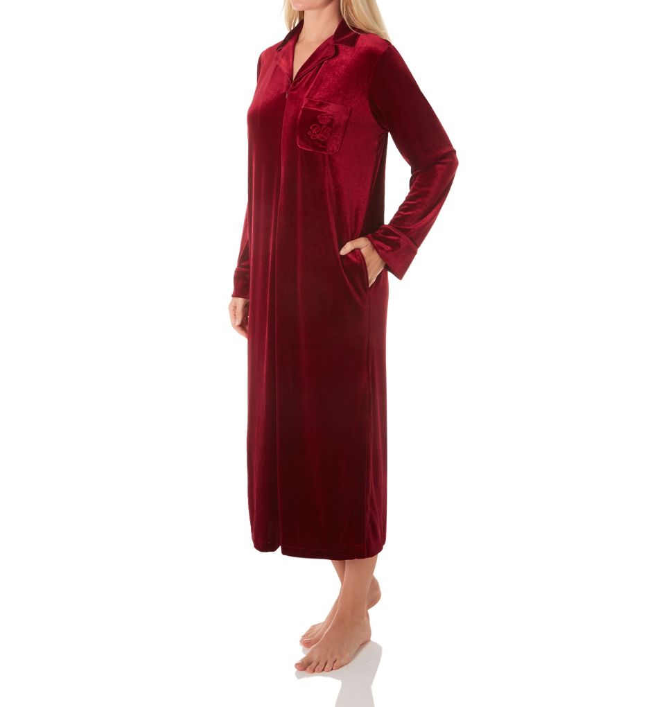 Velvet Zip Front Caftan