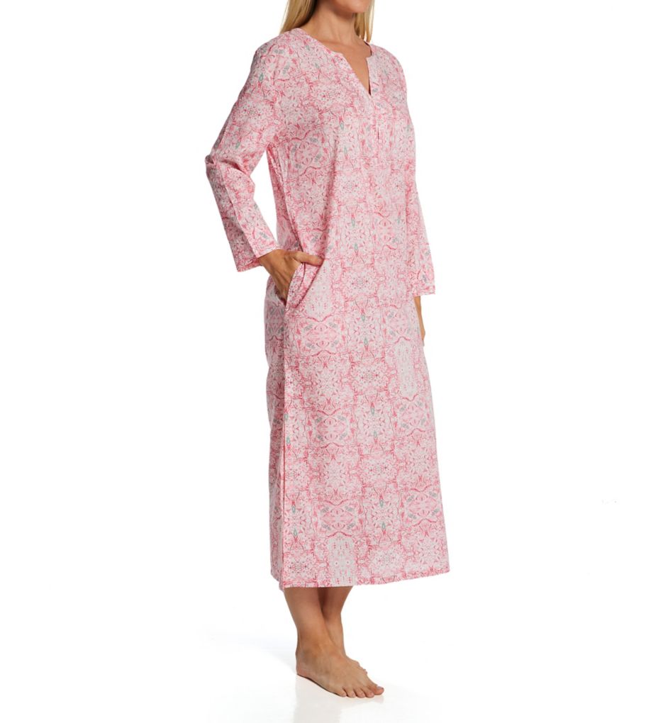 Split Neck Long Caftan-fs