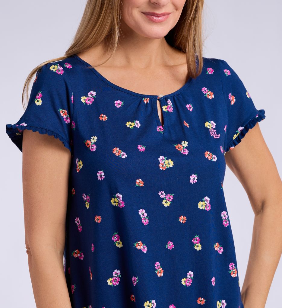 Lauren Ralph Lauren Ruffle Sleeve Keyhole Neck Gown LN22481 - Image 3