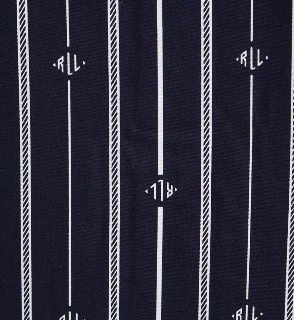 Logo Stripe Woven Long Sleeve Sleepshirt-cs2
