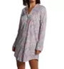 Lauren Ralph Lauren Classic Knits Long Sleeve Notch Collar Sleepshirt LN32273 - Image 1