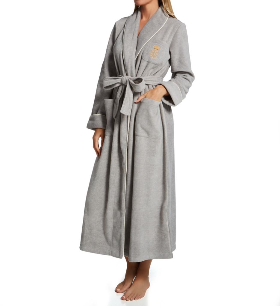 Lauren Ralph Lauren Women's Plus Size Shawl-Collar Robe - Heather Grey -  Yahoo Shopping