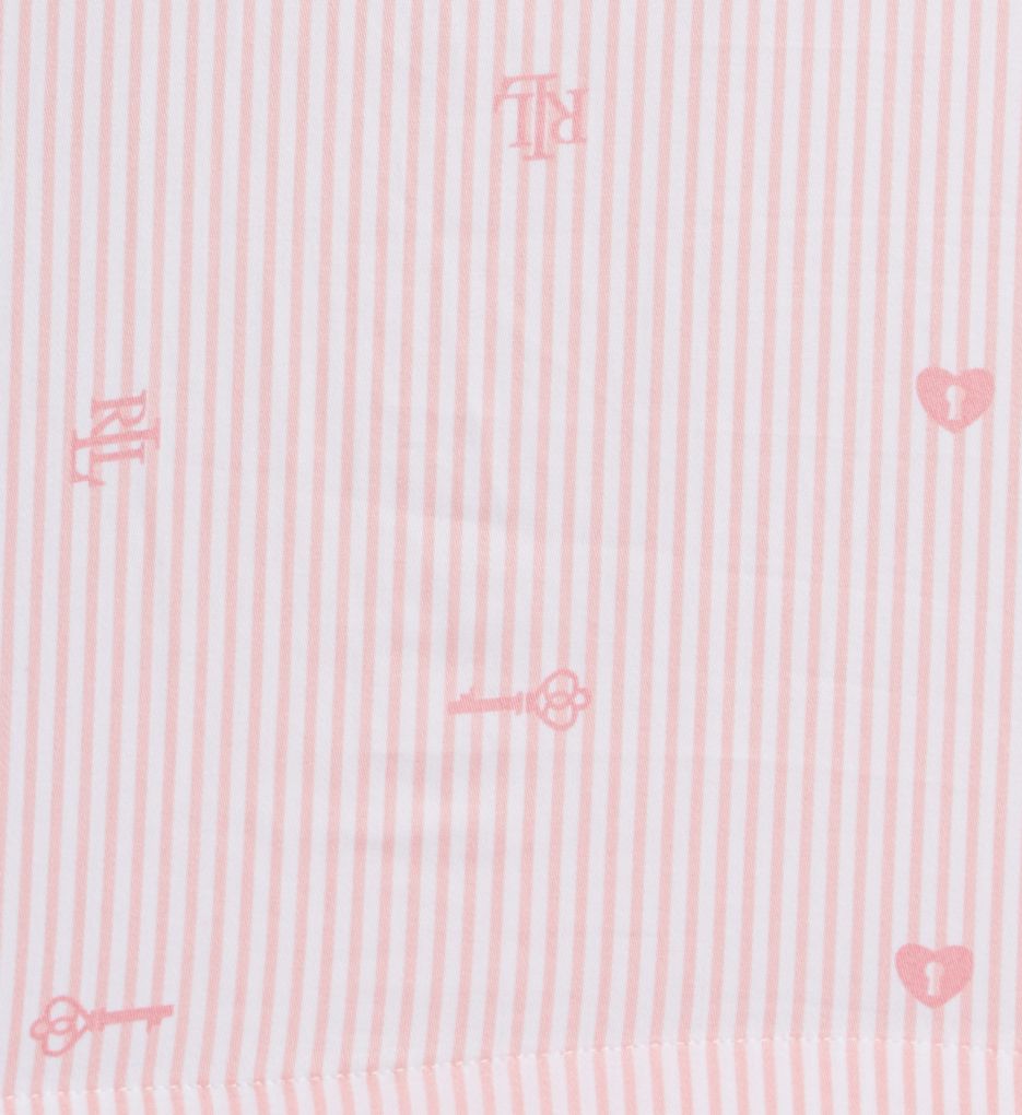 Lauren Ralph Lauren Logo Striped Sateen Boxer PJ Set LN72396 - Image 5