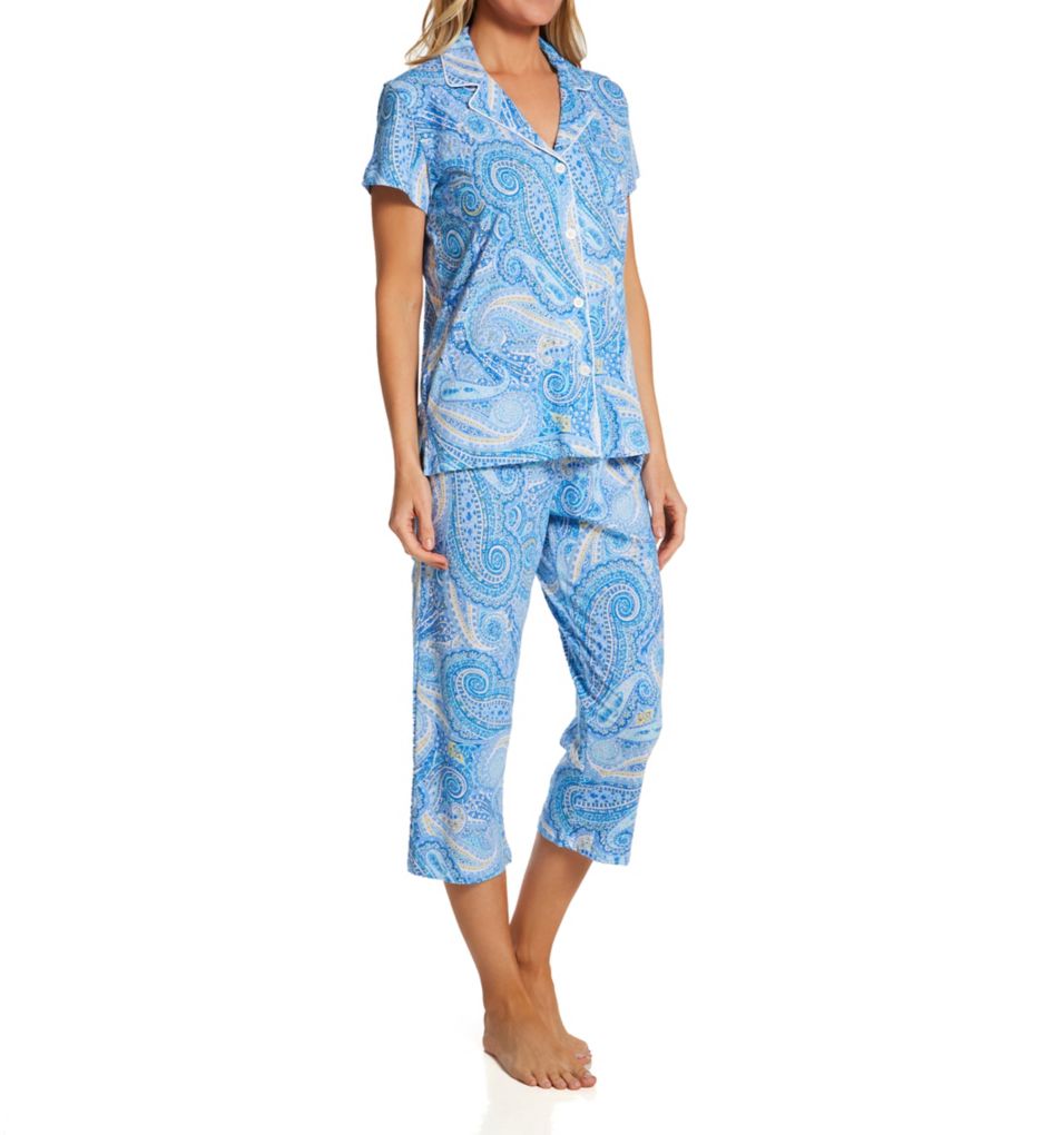 Short Sleeve Notch Collar PJ Set-gs