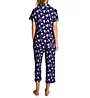 Lauren Ralph Lauren Knit Short Sleeve Notch Collar Capri PJ Set LN92254 - Image 2