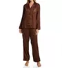 Lauren Ralph Lauren Brushed Back Sateen L/S Notch Collar Long PJ Set LN92284