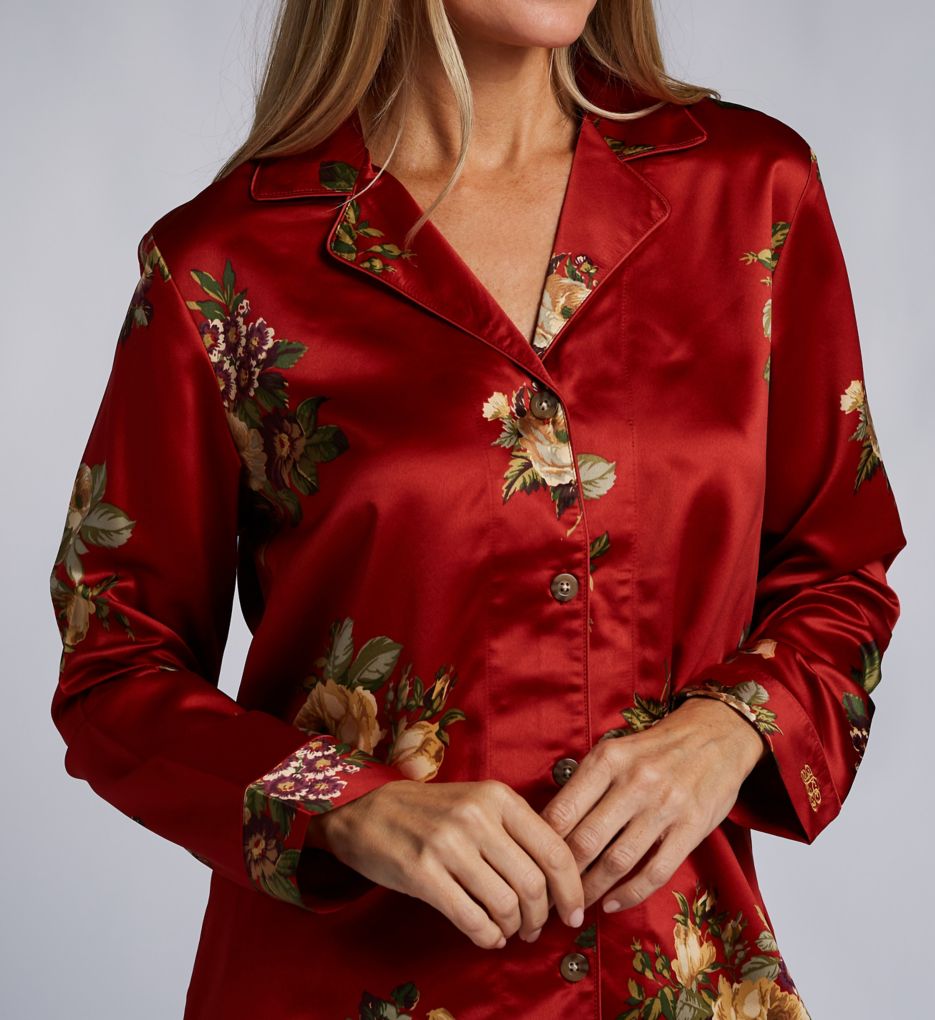 Satin Notch Collar PJ Set