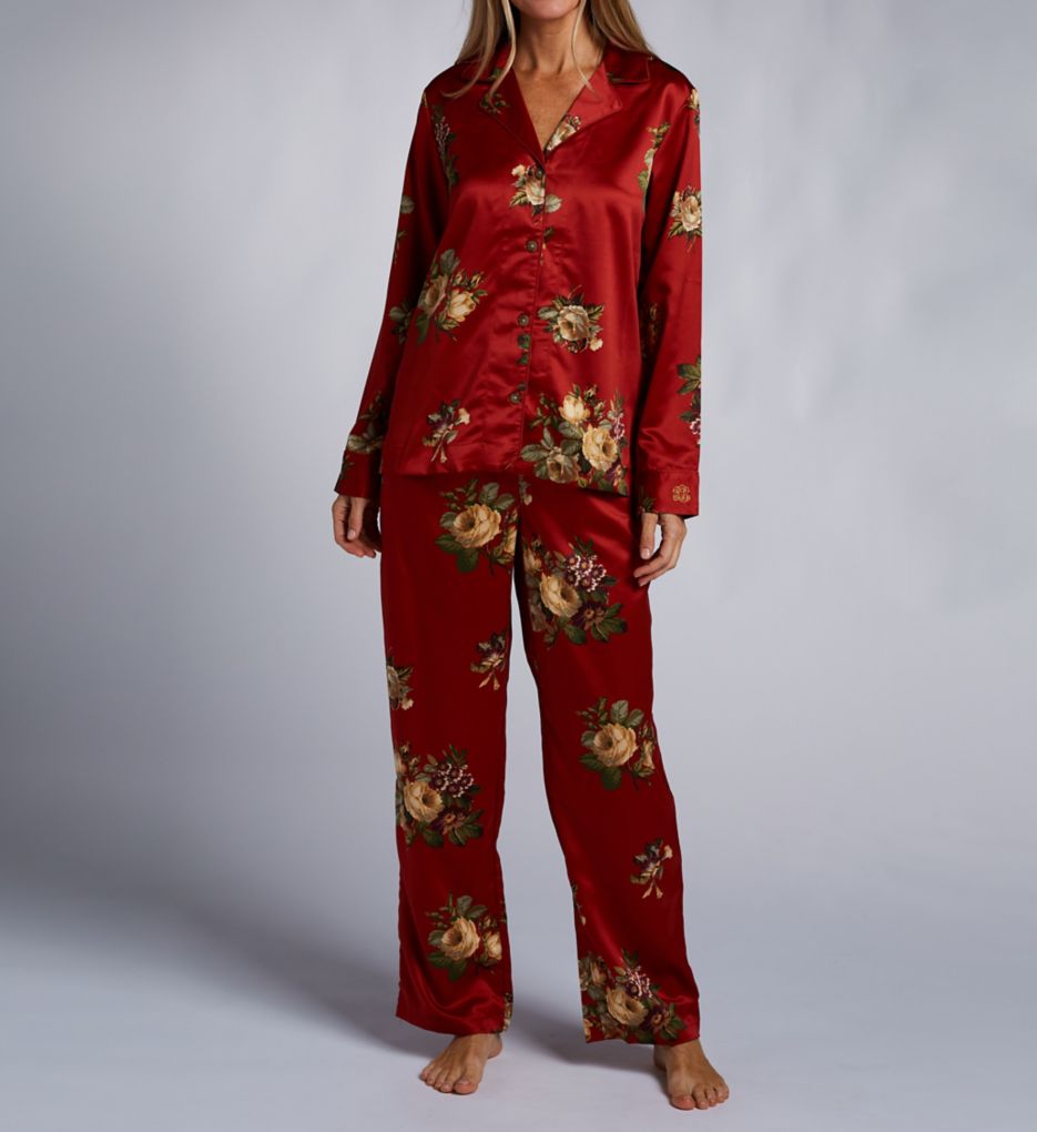 Satin Notch Collar PJ Set