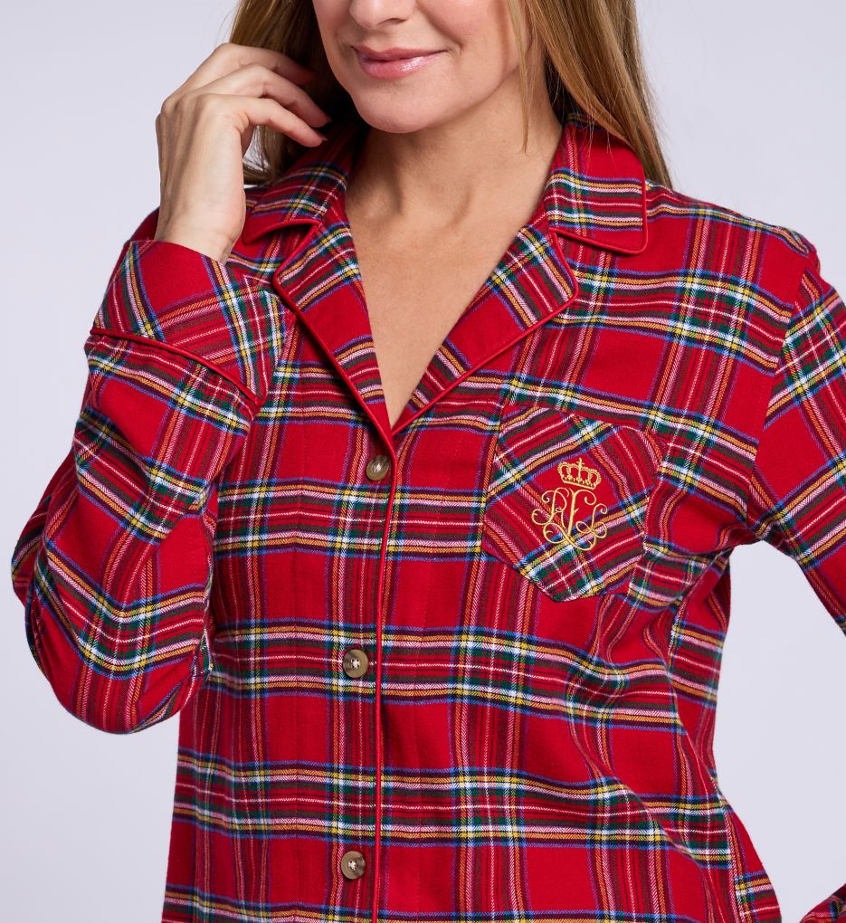 Lauren Ralph Lauren Plaid Brushed Twill Sleep Set LN92457 - Image 3