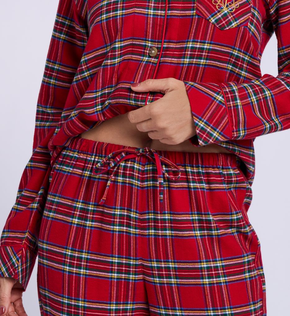 Lauren Ralph Lauren Plaid Brushed Twill Sleep Set LN92457 - Image 4