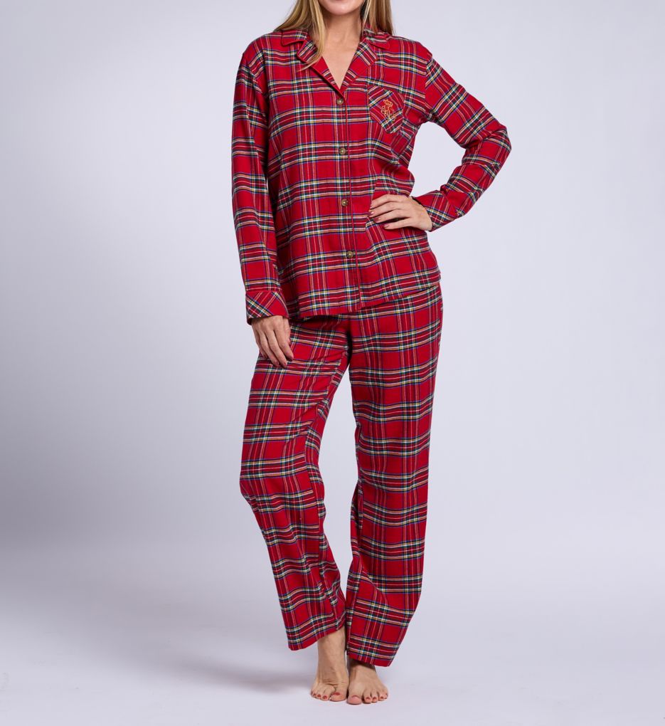 Lauren Ralph Lauren Plaid Brushed Twill Sleep Set LN92457 - Image 1