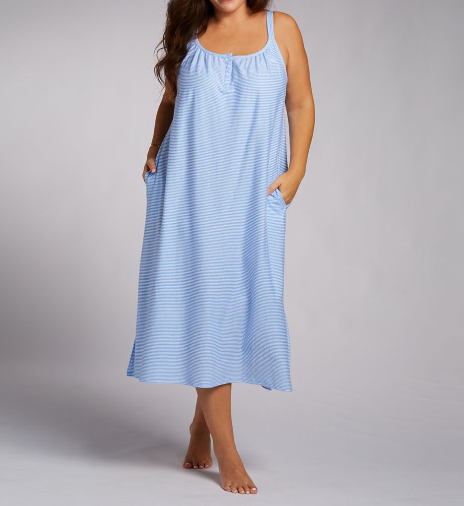 Lauren Ralph Lauren Plus Size 100% Cotton Jersey Ballet Gown N02313X - Image 1