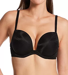 Shimmer Mesh Plunge Bra Black 34D