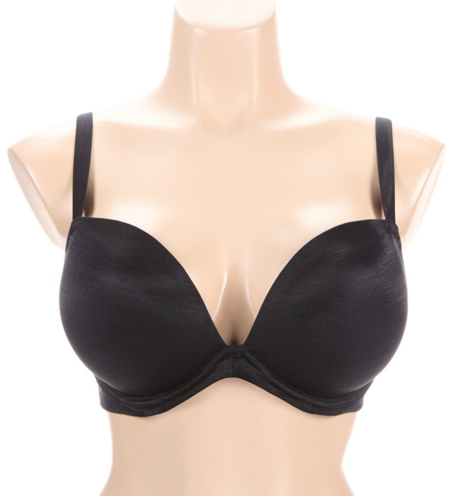 Le Mystere Shimmer Mesh Plunge Bra Black 32G  - Image 1