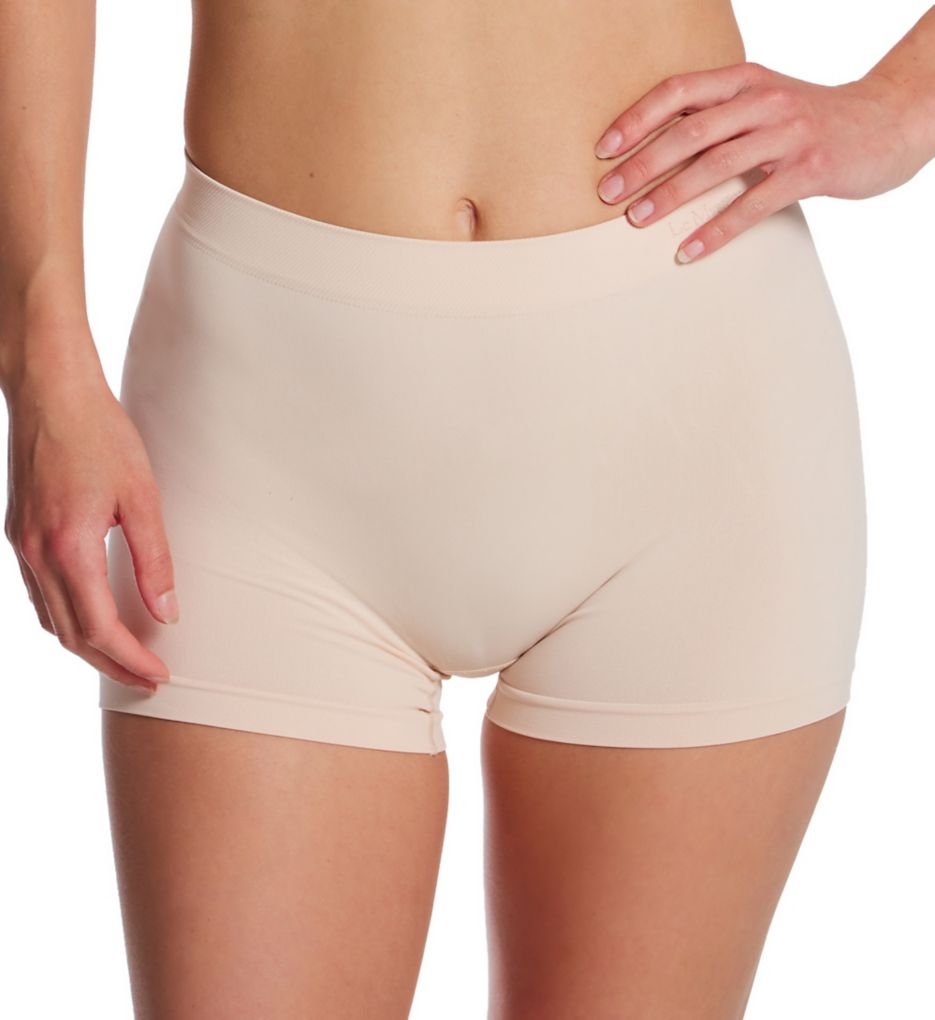 Le Mystere Women's Seamless Comfort Boyshort Panty in Beige | Size Small | HerRoom.com