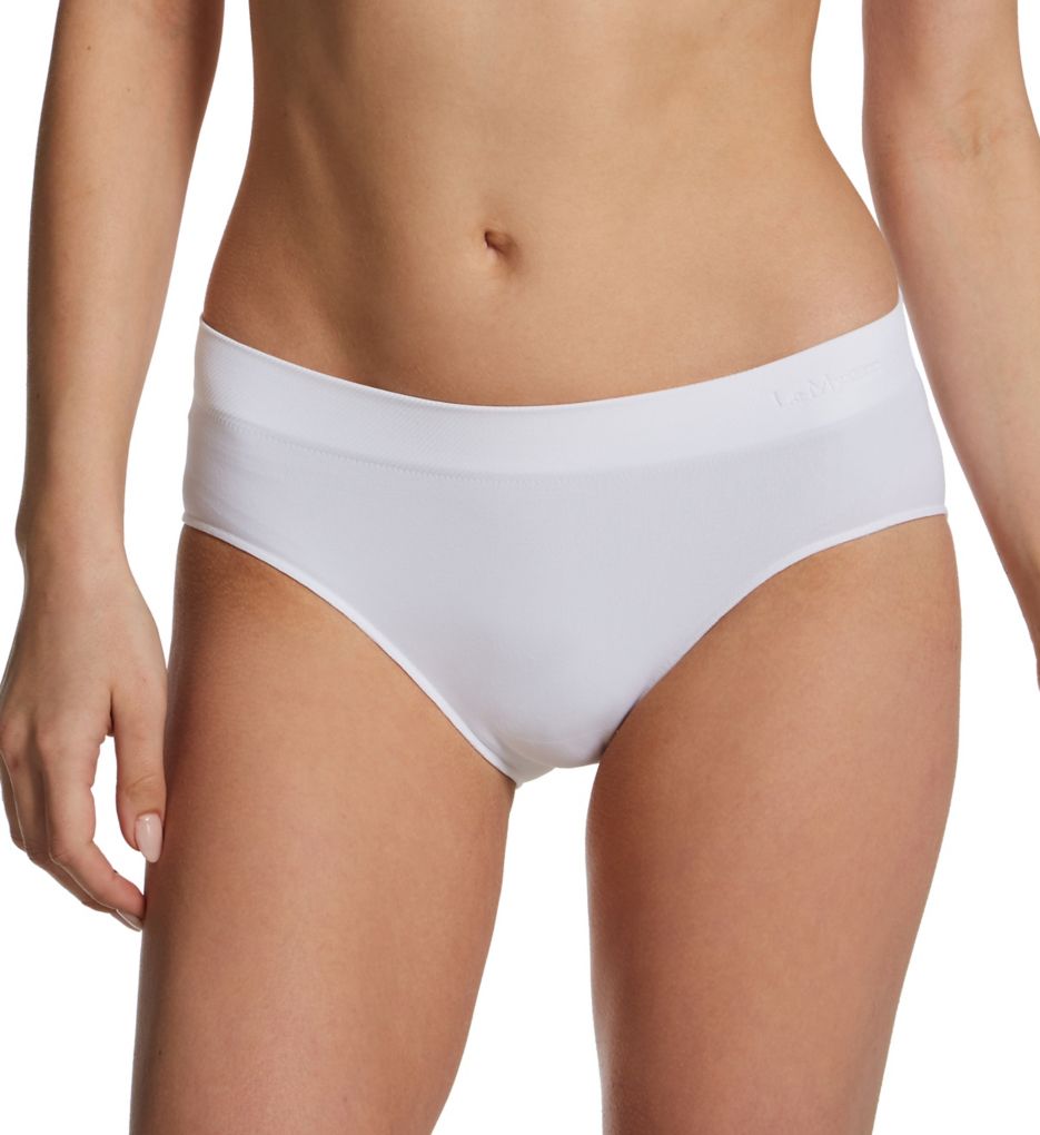 Le Mystere Women's Seamless Comfort Hipster Panty in White | Size XL | HerRoom.com