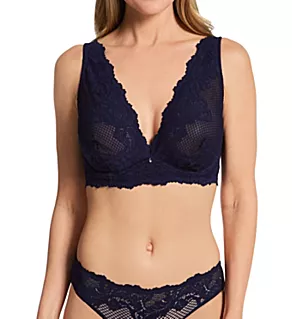 Lace Allure Longline Convertible Bra Evening Blue 34D