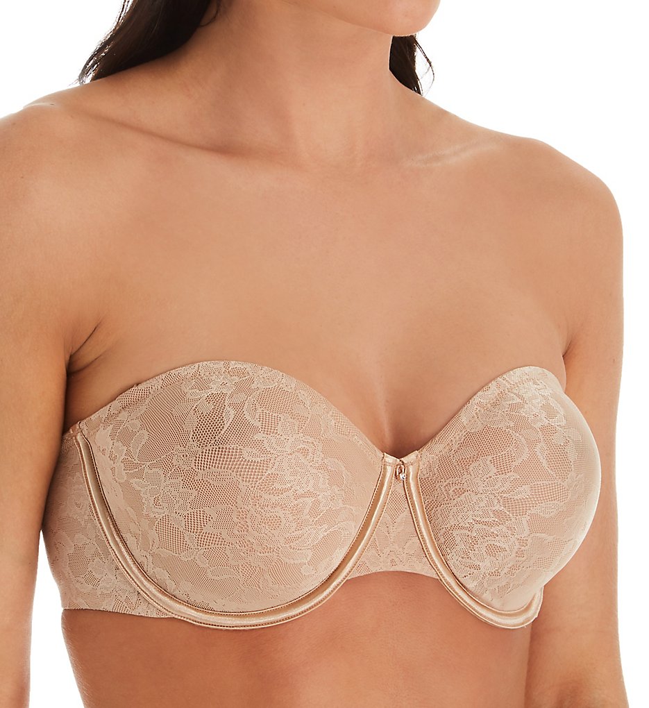 Le Mystere 3315 Lace Perfection Unlined Strapless Bra (Natural)
