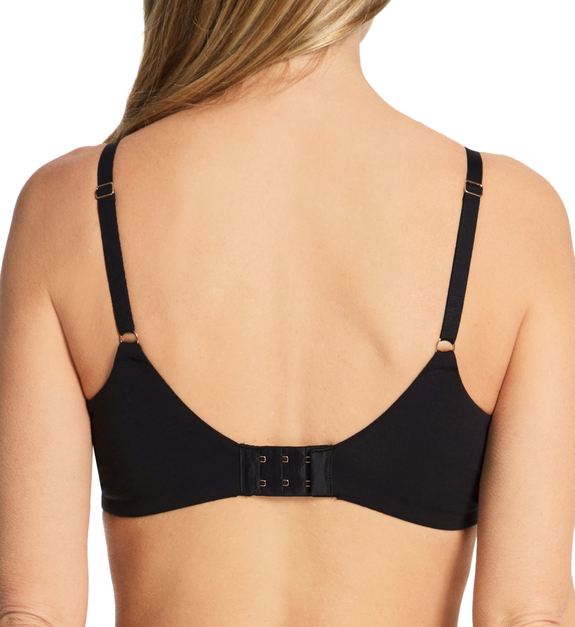 Le Mystere Cotton Touch Uplift Push-Up Bra Black 32B  - Image 2