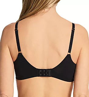 Cotton Touch Uplift Push-Up Bra Black 32D