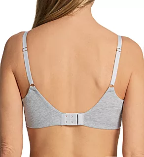 Cotton Touch Uplift Push-Up Bra Heather Grey 32G