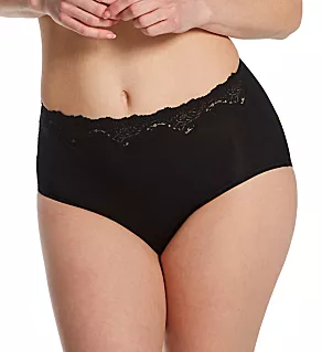 Lace Allure Brief Panty Black S